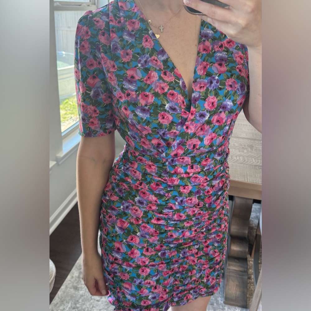 NWT Floral V-Neck Dress - Picture 1 of 16